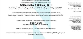 Certificat FSC