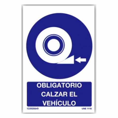 PLACA DE SENYALITZACIÓ DE CALÇ OBLIGATORI